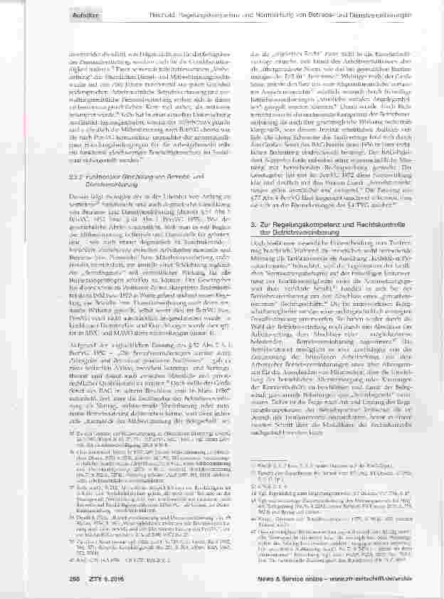 Vorschauseite 4: Regelungskompetenz und Normwirkung von Betriebsund Dienstvereinbarungen (insbesondere in kirchlichen Einrichtungen)
