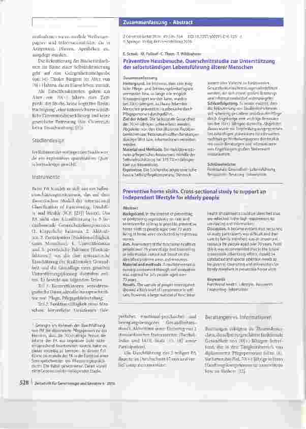 Vorschauseite 3: Präventive Hausbesuche