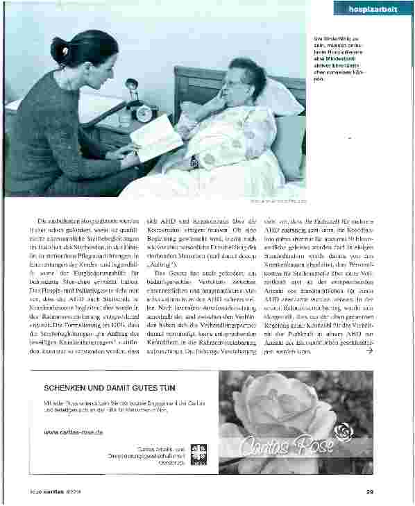 Vorschauseite 2: Ambulante Hospizdienste bekommen Rückenwind