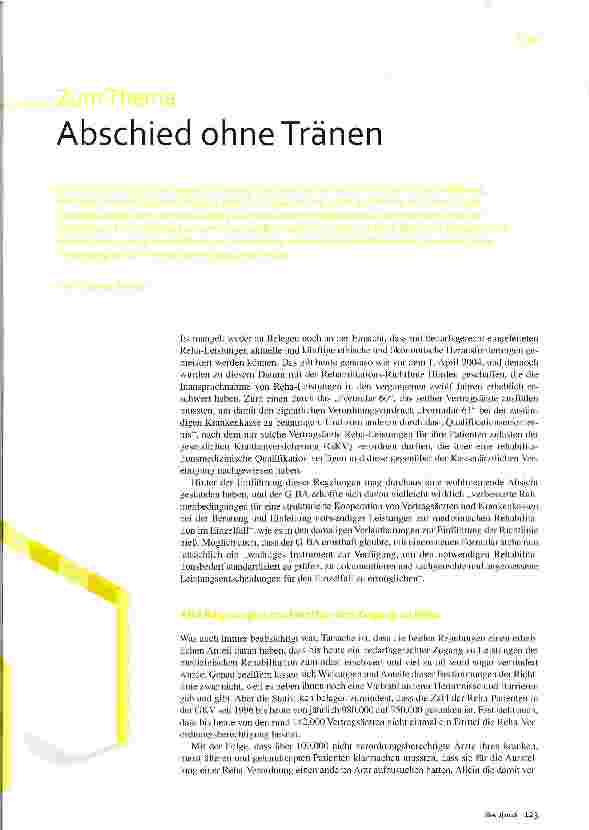 Vorschauseite 1: Abschied ohne Tränen