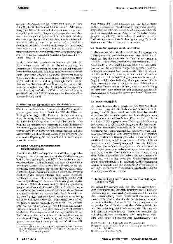 Vorschauseite 2: Tarifmacht und Sozialrecht