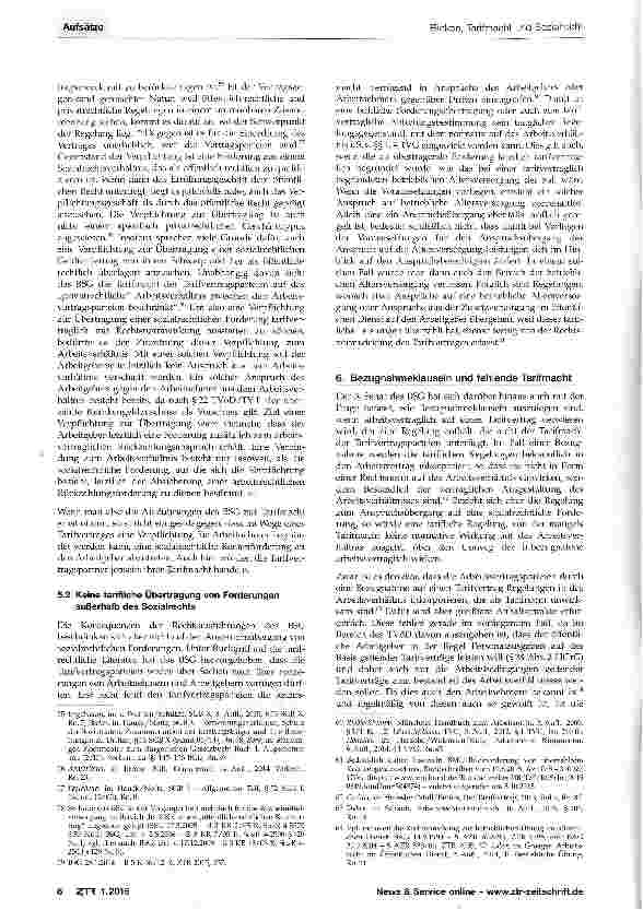 Vorschauseite 6: Tarifmacht und Sozialrecht