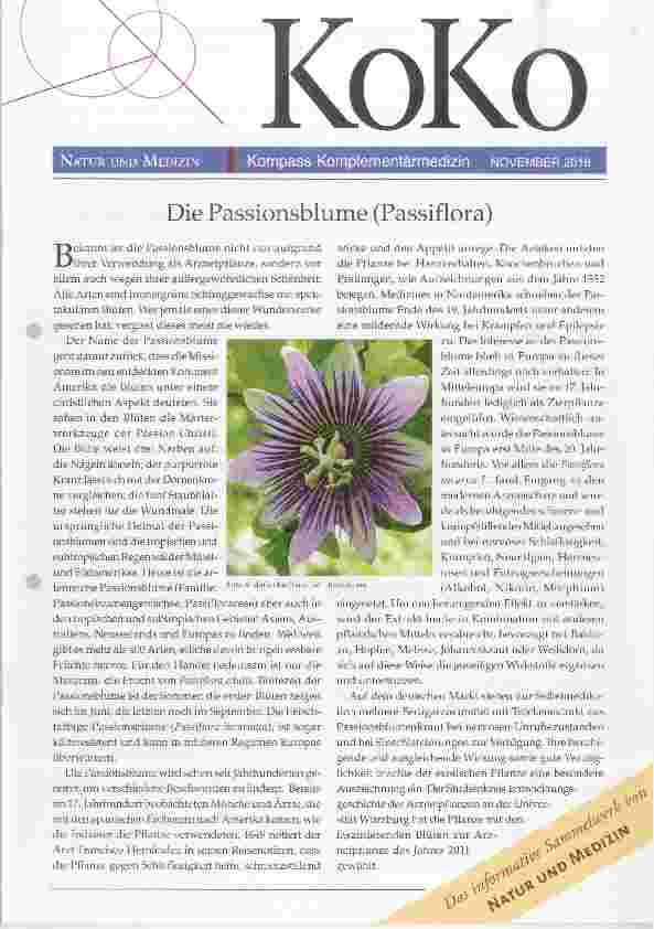 Vorschauseite 1: Die Passionsblume (Passiflora)