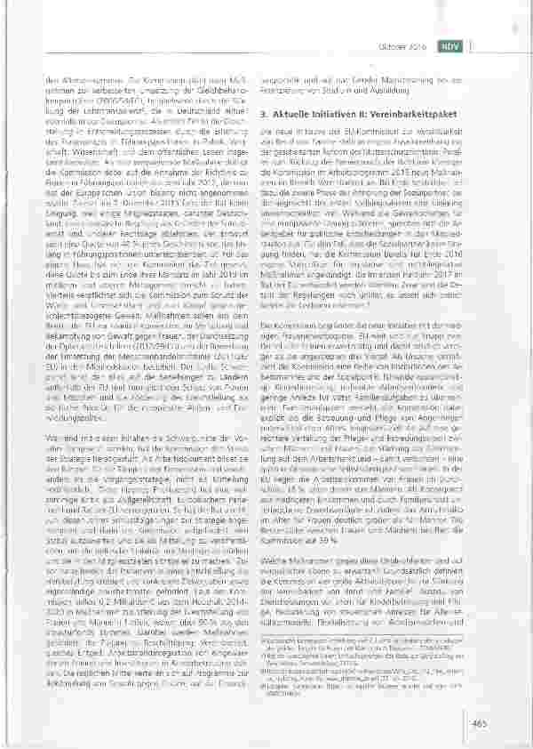 Vorschauseite 3: Gleichstellung erst 2084 erreicht? Aktuelle EU-Initiativen für die Gleich Stellung von Frauen und Männern