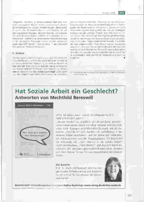 Vorschauseite 5: Gleichstellung erst 2084 erreicht? Aktuelle EU-Initiativen für die Gleich Stellung von Frauen und Männern