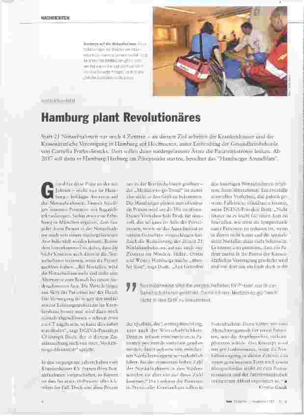 Vorschauseite 1: Hamburg plant Revolutionäres