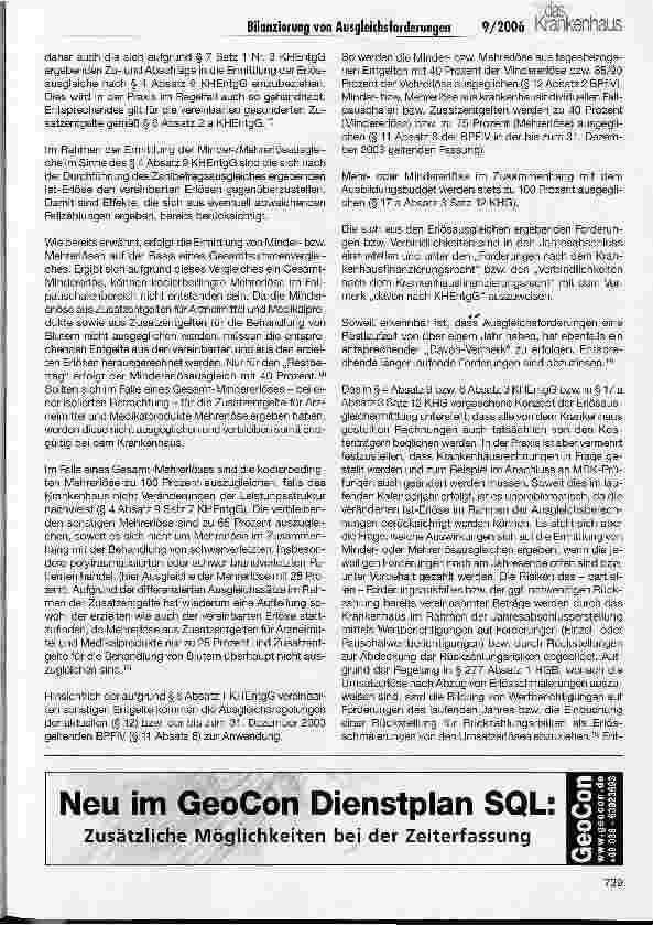 Vorschauseite 5: Die Bilanzierung von Ausgleichsforderungen bzw. -Verbindlichkeiten