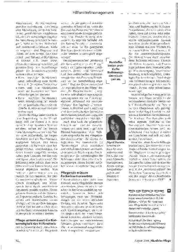 Vorschauseite 3: Wissen um Hilfsmittel fällt nicht vom Himmel