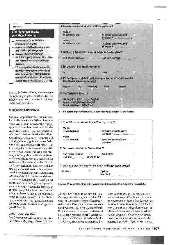 Vorschauseite 5: Mindestindikatorensatz zur Erfassung des Migrationsstatus