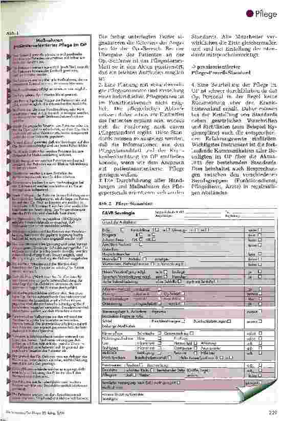 Vorschauseite 2: Pflegerische Leistungen im Funktionsbereich Definition und Dokumentation - am Beispiel einer Operationsabteilung