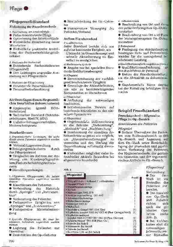 Vorschauseite 3: Pflegerische Leistungen im Funktionsbereich Definition und Dokumentation - am Beispiel einer Operationsabteilung