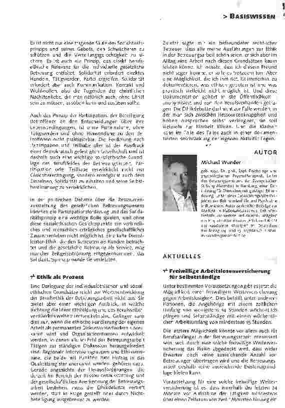 Vorschauseite 3: Ethik in der BetreuungsarbeitLohnt sich die Debatte?