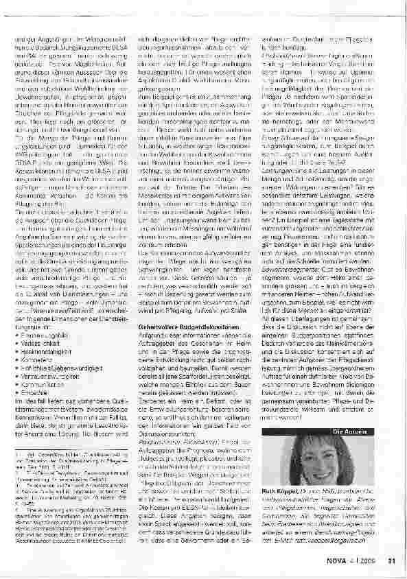 Vorschauseite 2: Budgetprozess:Leistungen und Wirkungen der pflege kommunizieren