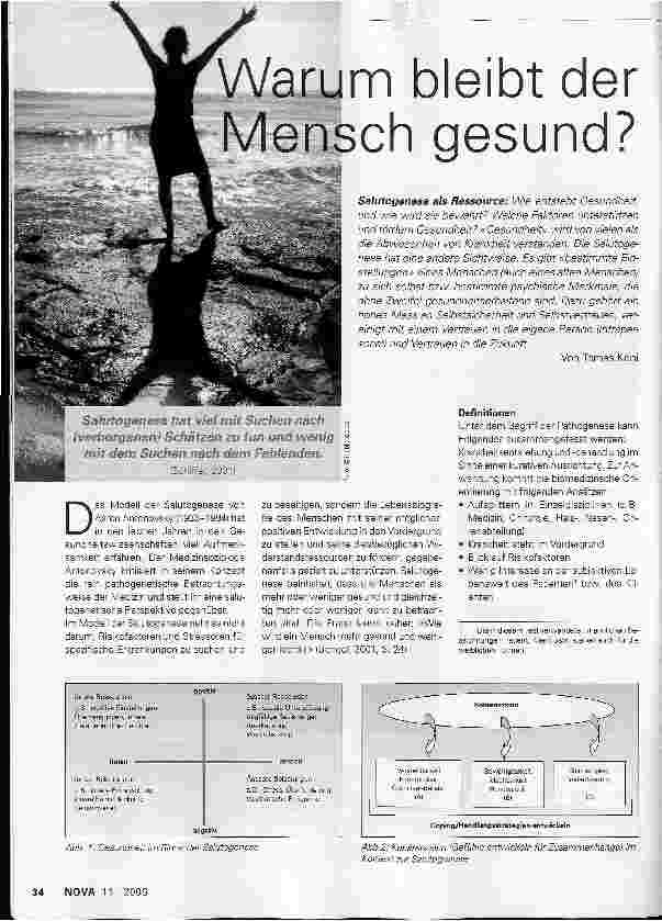 Vorschauseite 1: Warum bleibt der Mensch gesund?