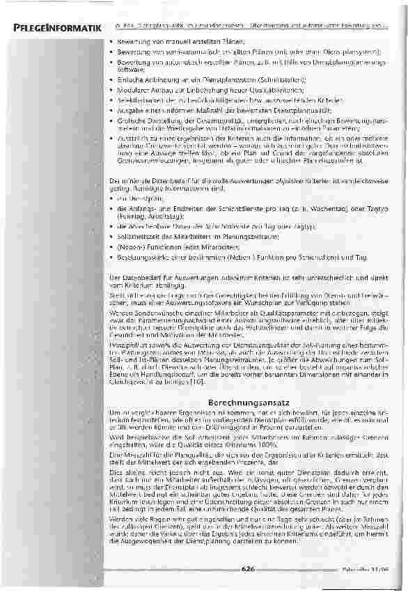 Vorschauseite 5: Dienstplanqualität im Gesundheitswesen - Objektivierung und automatisierte Bewertung von Dienstplanqualität