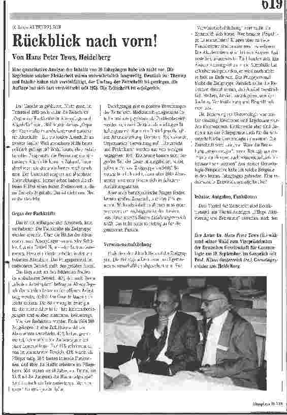 Vorschauseite 1: Rückblick nach vorn!