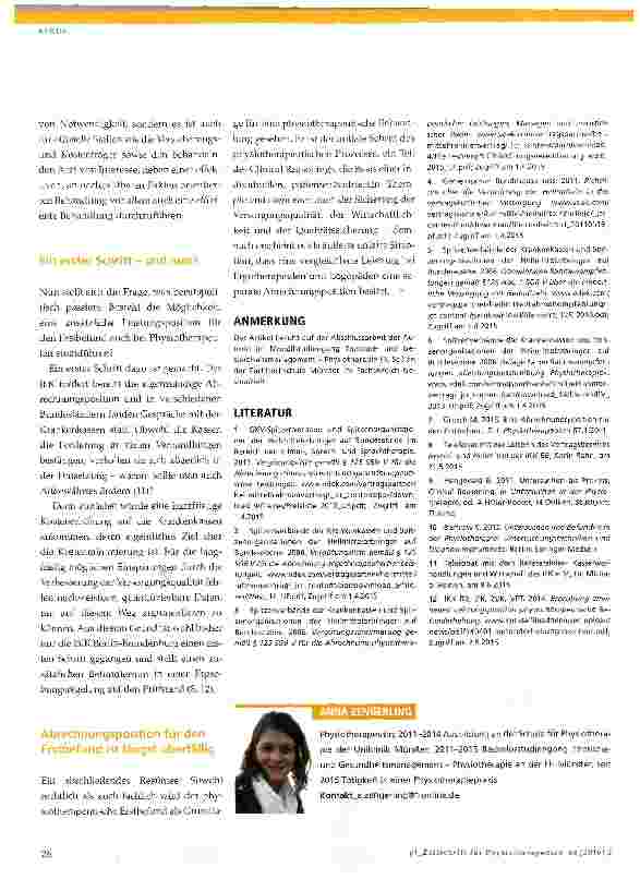 Vorschauseite 3: Der physiotherapeutische Erstbefund