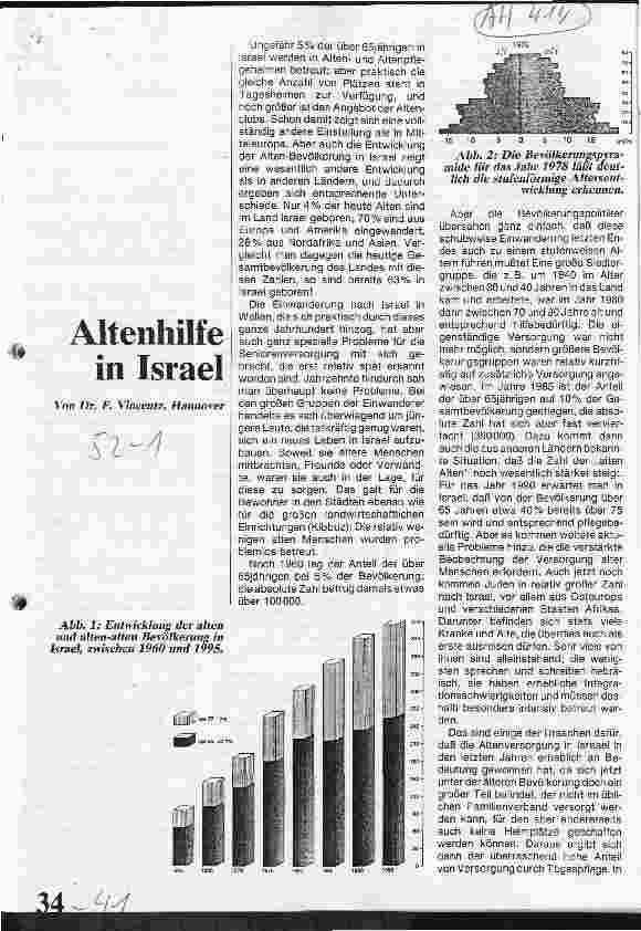 Vorschauseite 1: Altenhilfe in Israel (1)