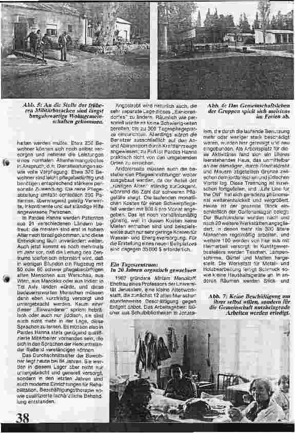 Vorschauseite 5: Altenhilfe in Israel (1)