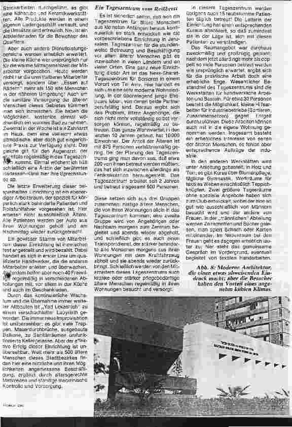 Vorschauseite 6: Altenhilfe in Israel (1)