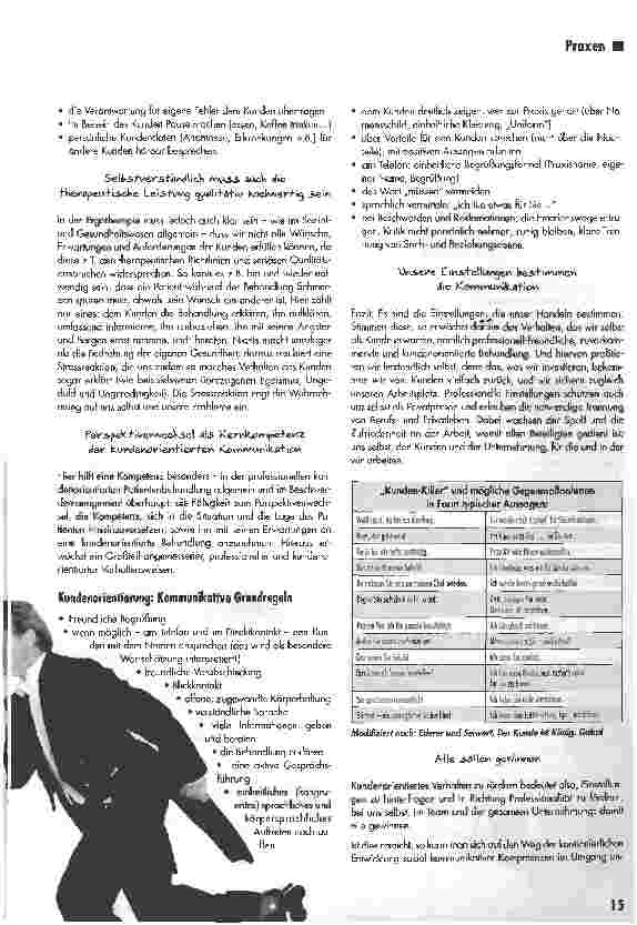 Vorschauseite 4: Kundenorientierung in der Ergotherapie