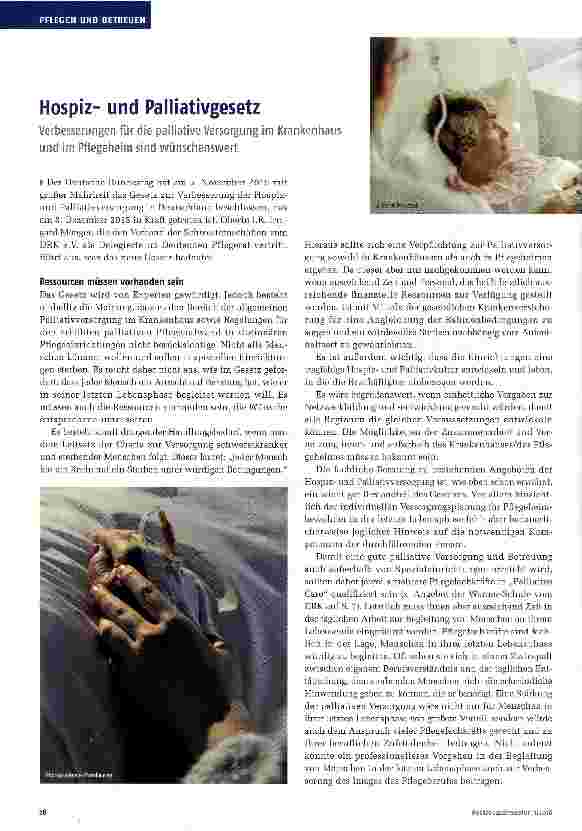 Vorschauseite 1: Hospizund Palliativgesetz