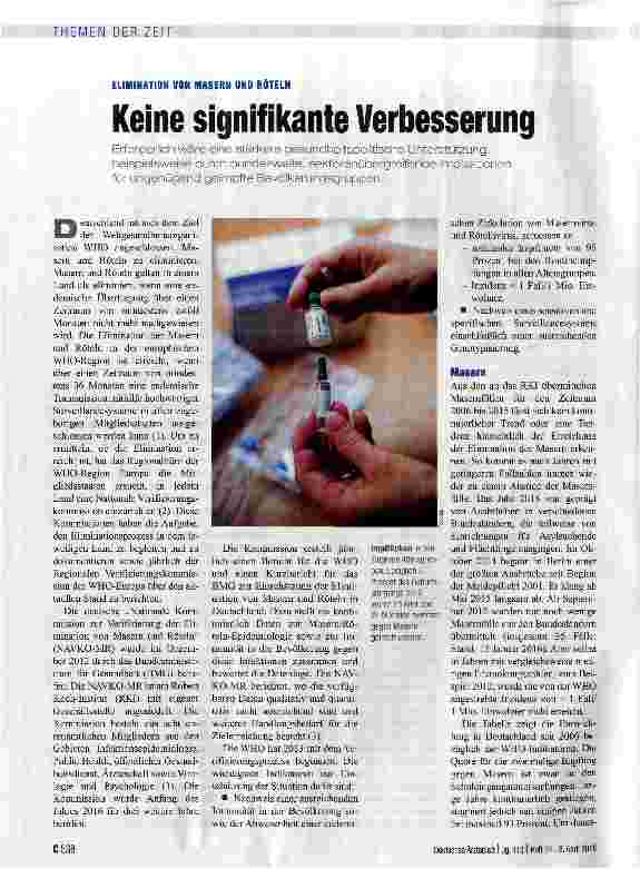 Vorschauseite 1: Keine signifikante Verbesserung