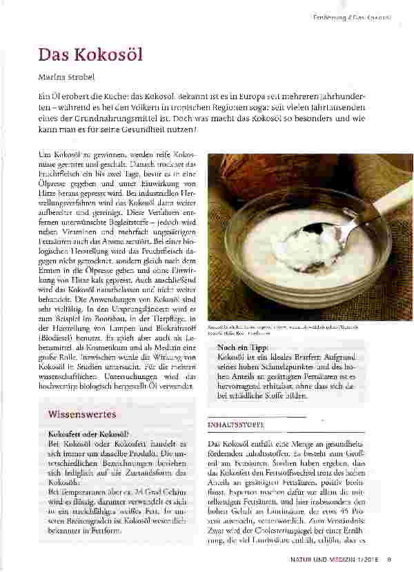 Vorschauseite 1: Das Kokosöl