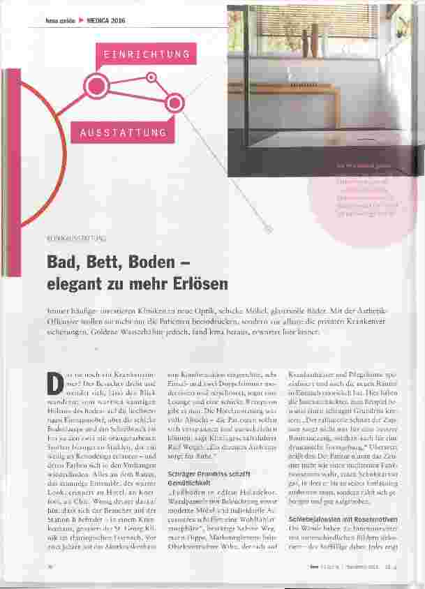 Vorschauseite 1: Bad, Bett, Bodenelegant zu den Erlösen