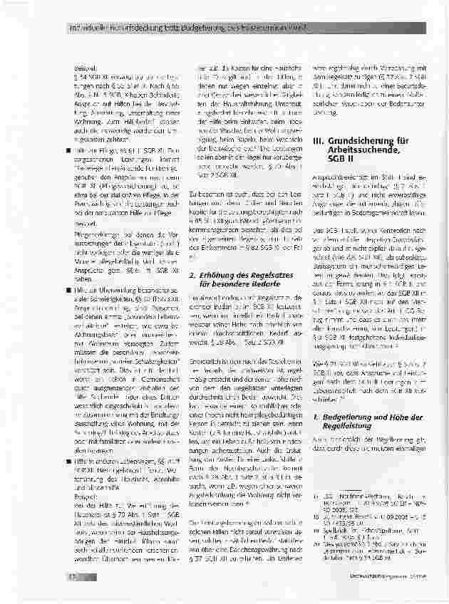 Vorschauseite 3: Individuelle Bedarfsdeckung trotz Budgetierung des Existenzminimums?