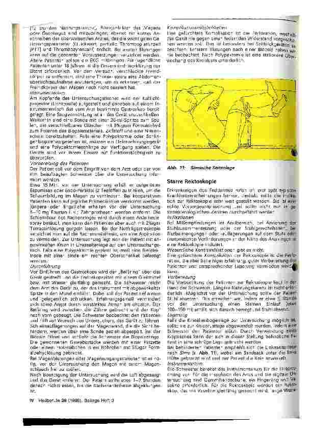 Vorschauseite 4: Aufgaben der Krankenschwester bei endoskopischen und bioptischen Untersuchungen