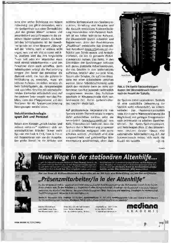 Vorschauseite 2: Schöpfen oder servieren? Vorund Nachteile von Schöpfund Tablettsystem.