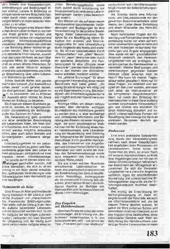 Vorschauseite 2: Leben im Heim? - Probieren geht über studieren!