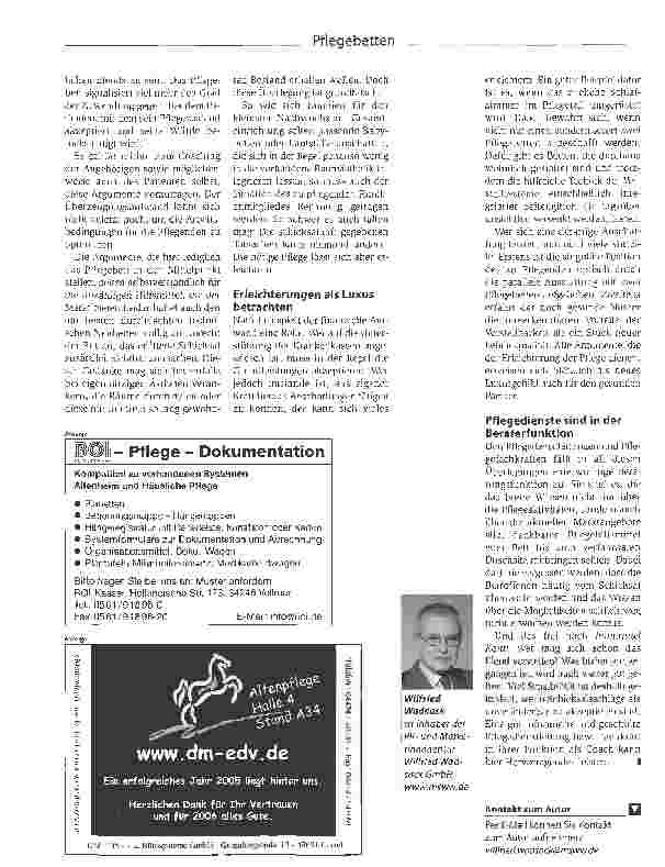 Vorschauseite 3: Pflegedienstkunden vom Nutzen von Pflegebetten überzeugen: ArgumentationshilfenIm Bett auf Augenhöhe mit den Pflegekräften