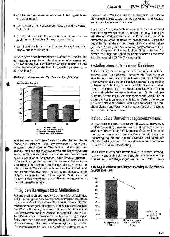 Vorschauseite 3: Umsetzung des Öko-Audits im Krankenhaus Erfahrungen aus dem Pilotprojekt in München-Neuperlach