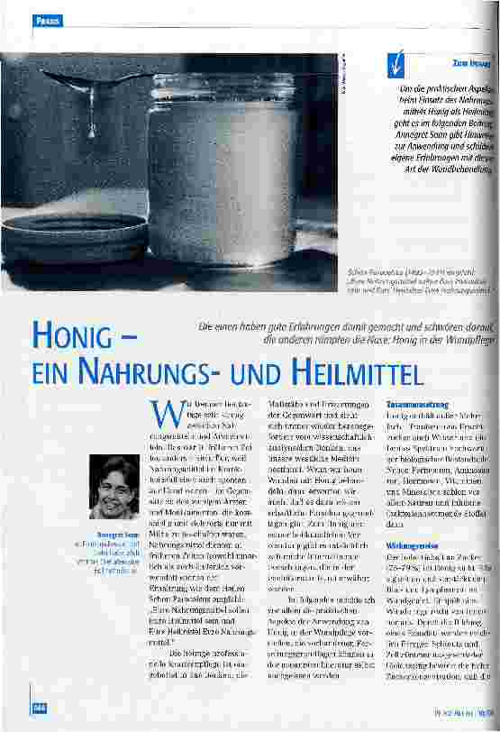 Vorschauseite 1: Honig - ein Nahrungsund Heilmittel