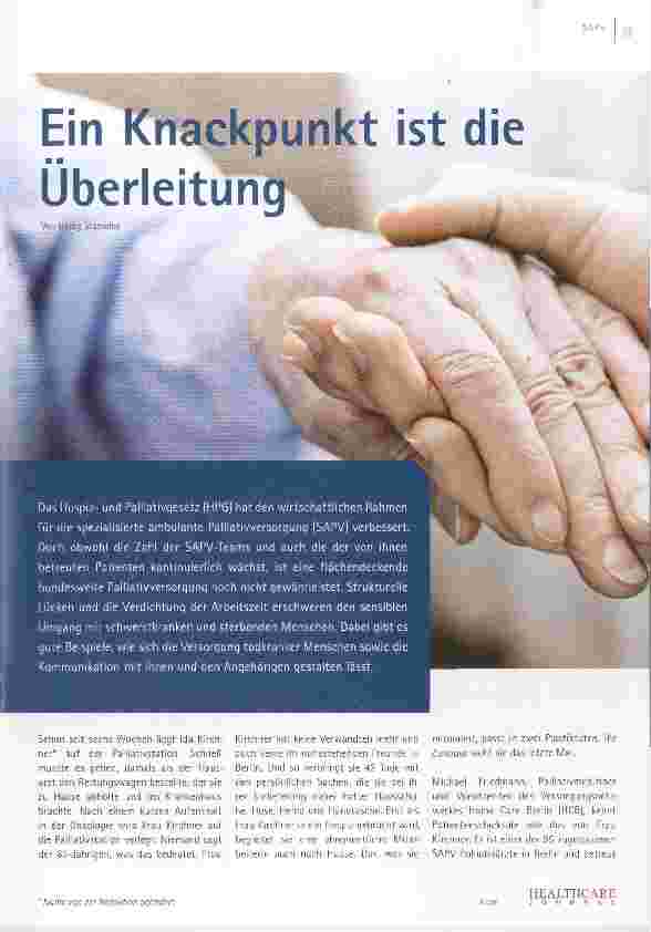 Vorschauseite 1: Ein Knackpunkt ist die Überleitung