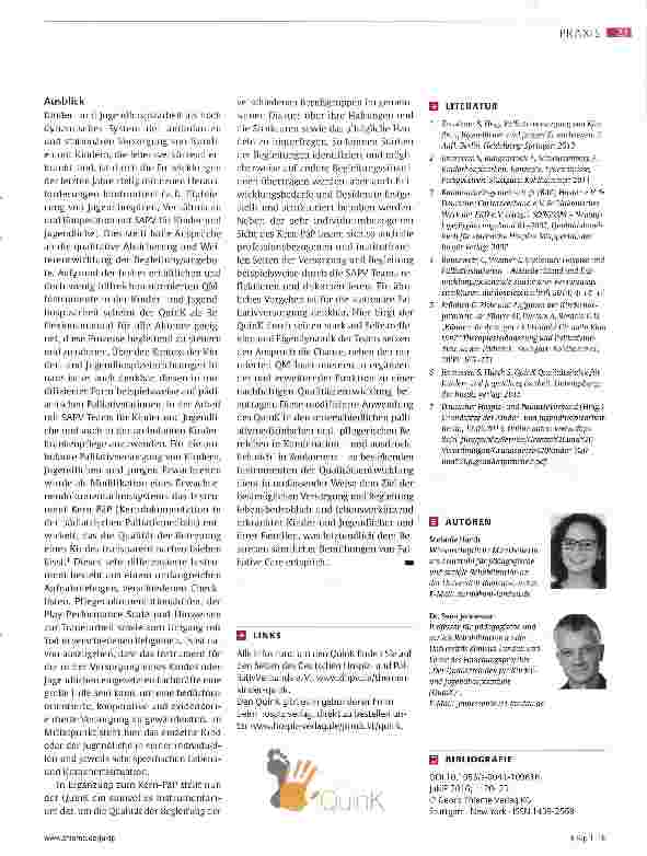 Vorschauseite 4: Das Qualitätsentwicklungsinstrument QuinK