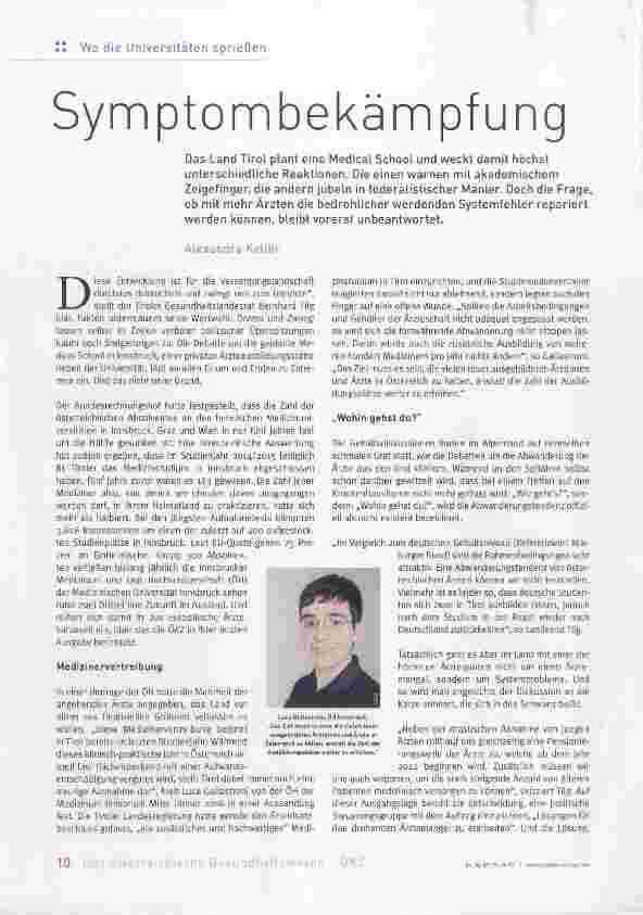 Vorschauseite 1: Symptombekämpfung