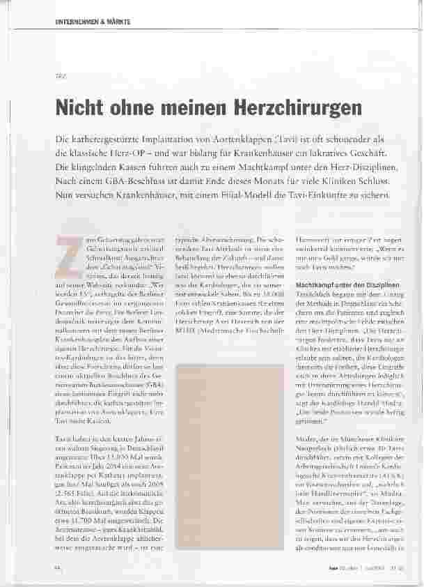 Vorschauseite 1: Nicht ohne meinen Herzchirurgen