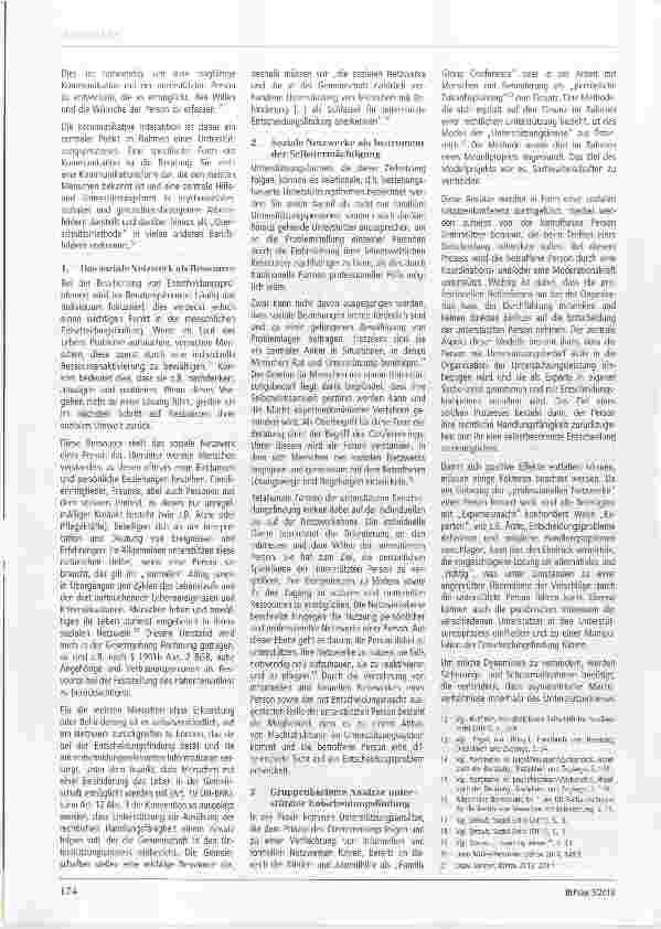 Vorschauseite 3: „Gemeinsam statt einsam?“ Das soziale Netzwerk als Ressource bei der unterstützten Entscheidungsfindung