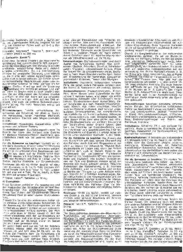 Vorschauseite 2: Kleine Arzneimittelkunde für die Schwester 8. Folge: Präparate zur Behandlung der Hypertonie (Fortsetzung)