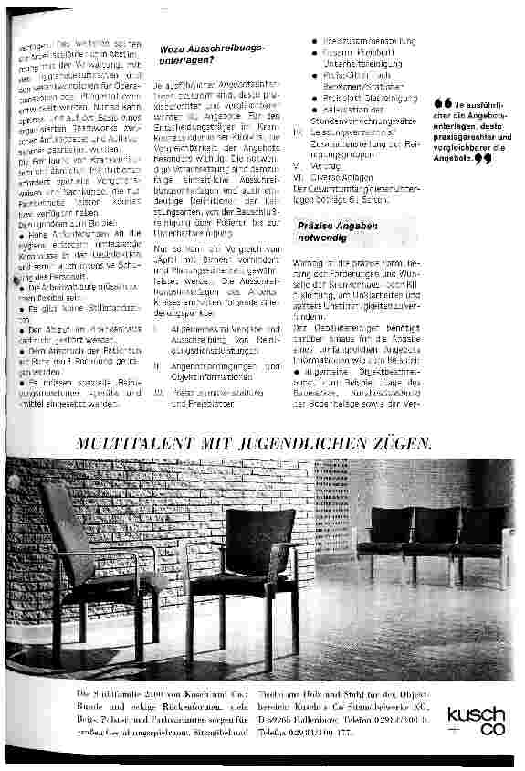 Vorschauseite 2: Ausschreibungsunterlagen ermöglichen objektiven Vergleich