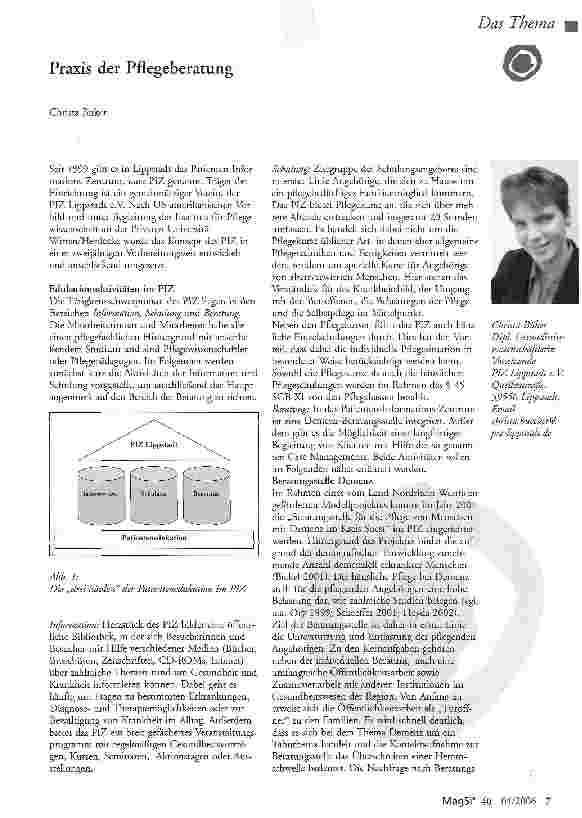 Vorschauseite 1: Praxis der Pflegeberatung