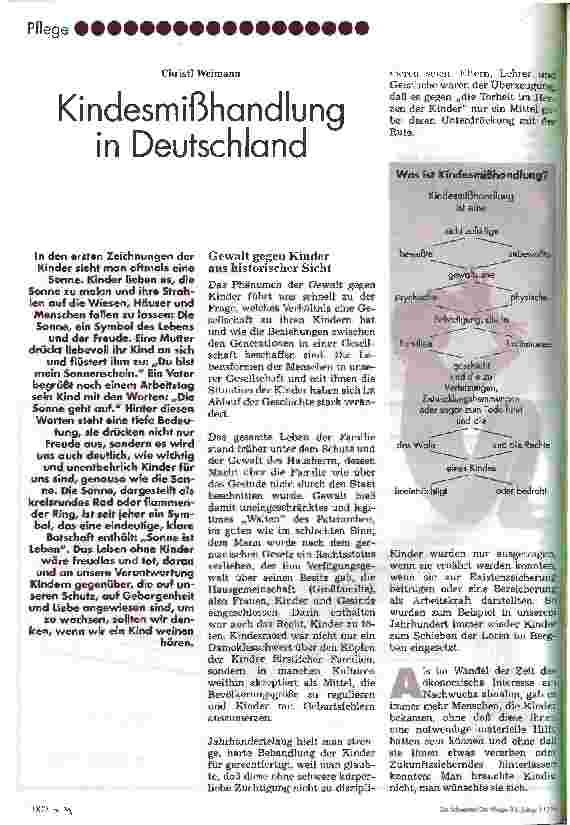Vorschauseite 1: Kindesmißhandlung in Deutschland