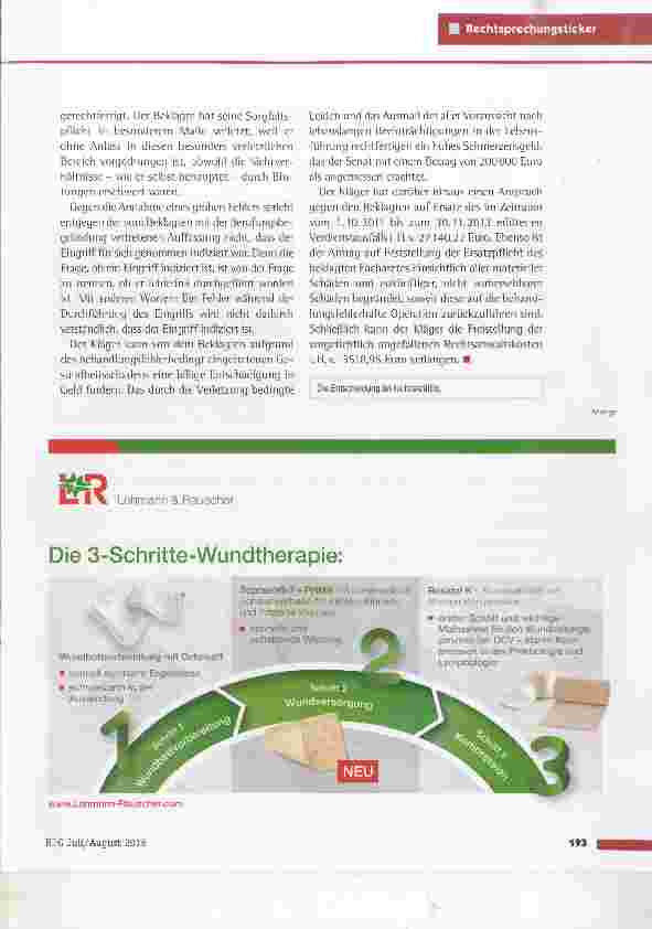 Vorschauseite 3: Fehlerhafter Eingriff im Bereich der Nasennebenhöhlen