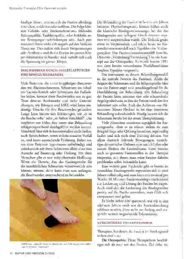 Vorschauseite 2: Manuelle Therapie: Die Faszientherapie