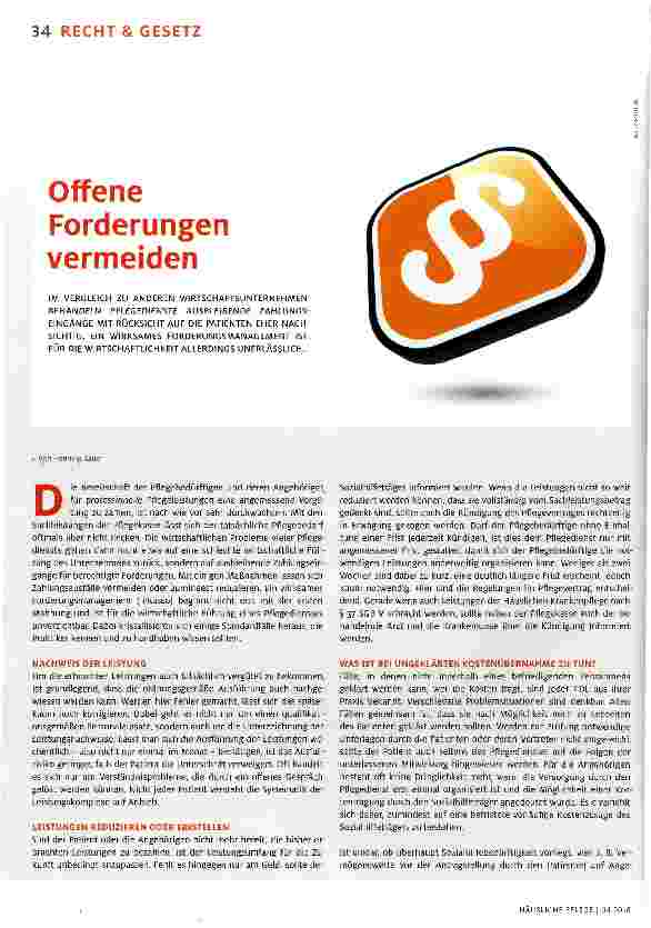 Vorschauseite 1: Offene Forderungen vermeiden