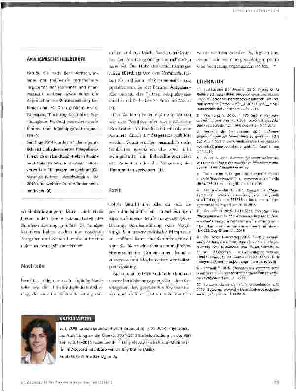 Vorschauseite 4: Kammer für Heilmittelberufe