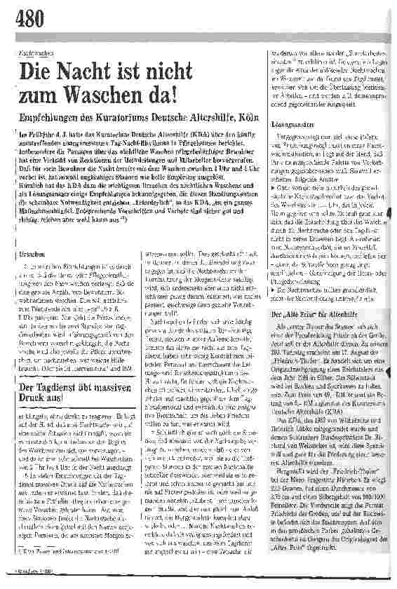 Vorschauseite 1: Die Nacht ist nicht zum Waschen da